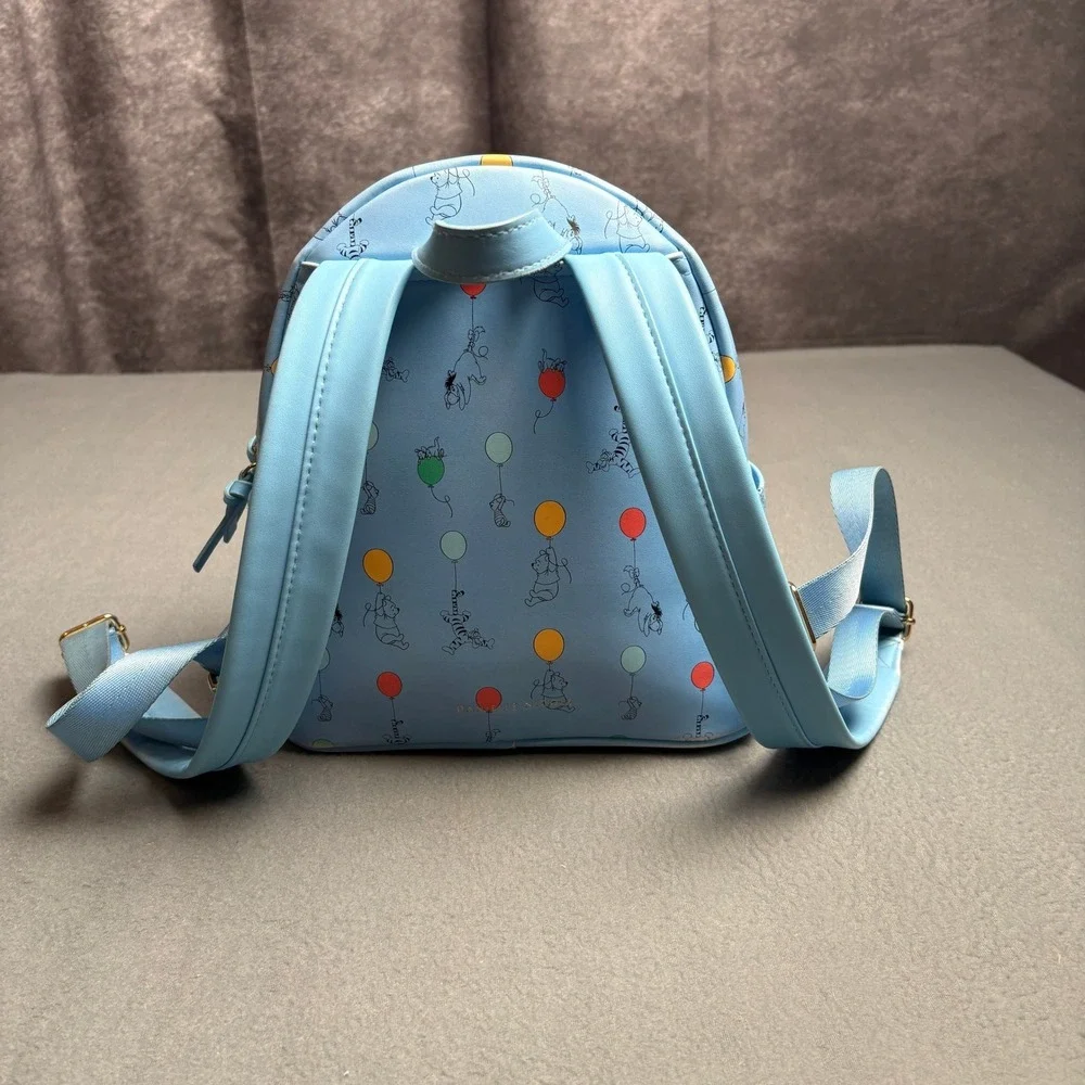 Danielle Nicole Disney Winnie the Pooh Oh Bother Balloon Mini Backpack Blue - Picture 3 of 16